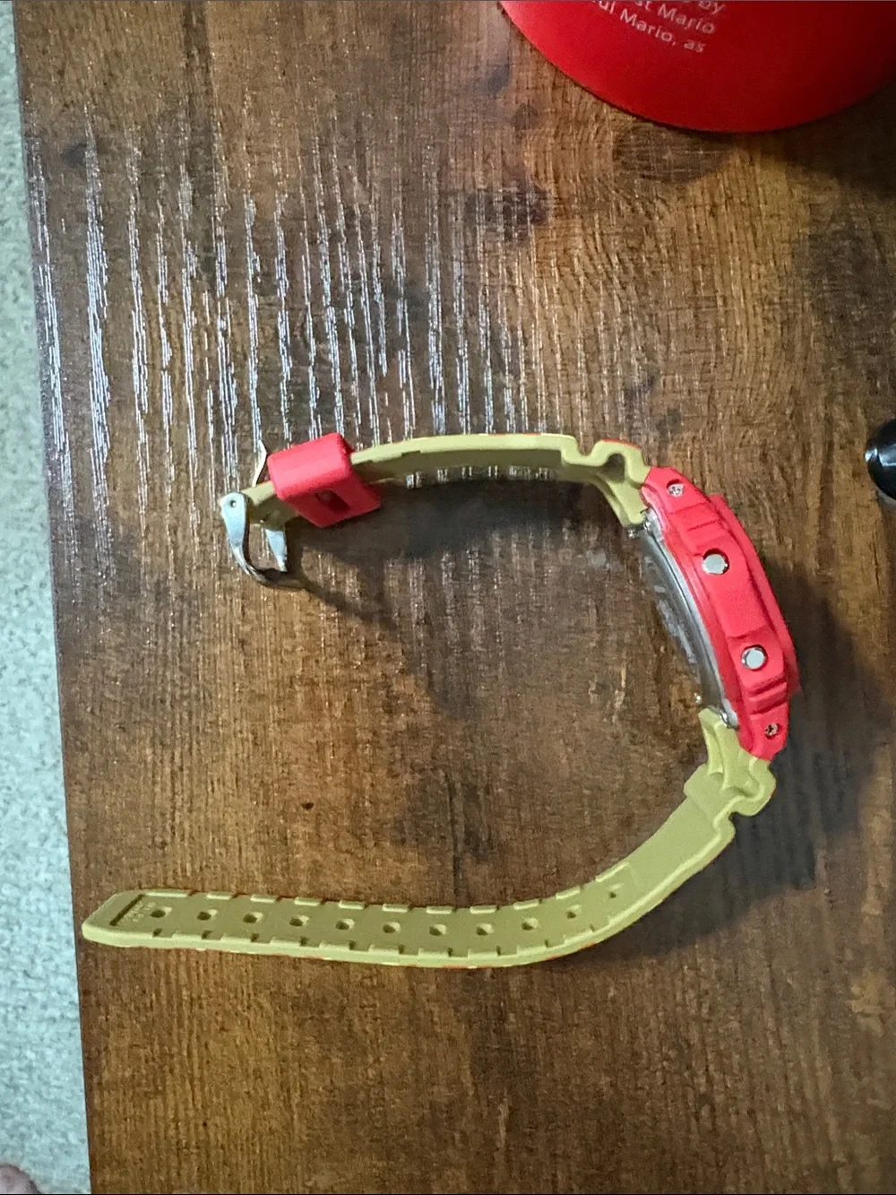 G-Shock Super Mario Bros. Red and Yellow Digital Watch